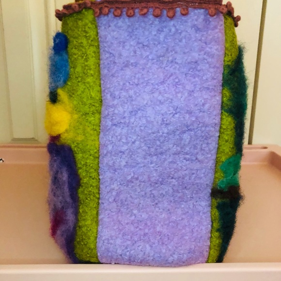 Handmade felted wool handbags Large/ small ,boho, wearable art - Picture 4 of 15